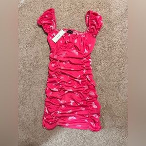 Urban Outfitters pink butterfly dress